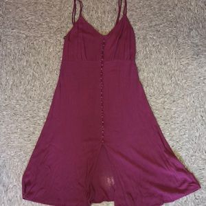 Button up dress, below the knee length